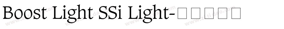 Boost Light SSi Light字体转换